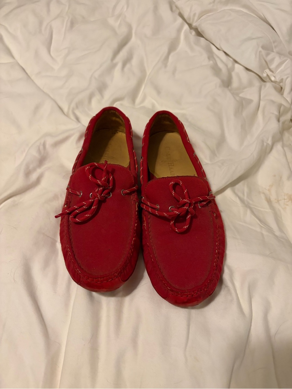 Cole Haan Red Driving Loafers